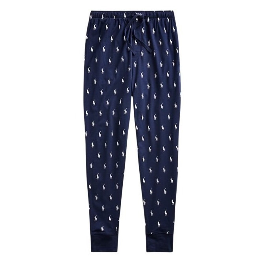 Polo Ralph Lauren Mens 2X Big Polo Pony Cotton Jersey Sleep Jogger Navy Blue NWT